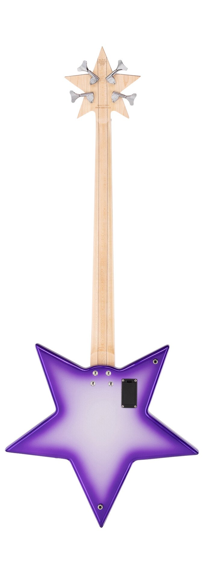 RockBass Artist Line Bootsy Collins Space Bass, 4-String - Special Purple Bootsy Finish